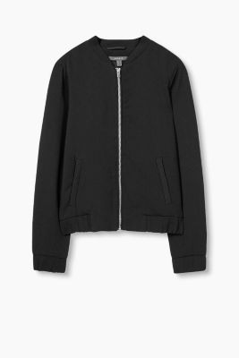 Esprit Elegant crêpe bomber jacket at our Online Shop