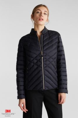 Esprit - Quilted jacket with 3M® Thinsulate padding at our Online Shop