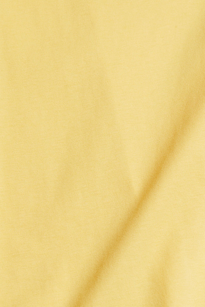 Jersey-Shirt aus 100% Organic Cotton, SUNFLOWER YELLOW, detail image number 4