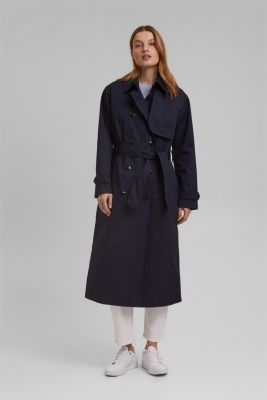 Recycled: trench coat with padding