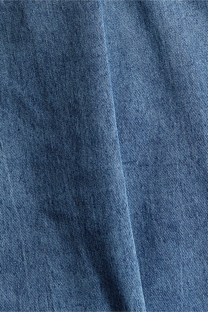 Boyfriend Jeans mit Kordelzug, BLUE MEDIUM WASH, detail image number 4