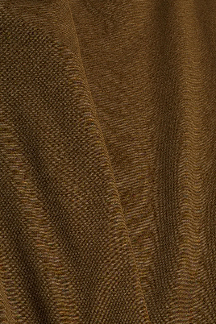 Jersey broek met elastische band, KHAKI GREEN, detail image number 4