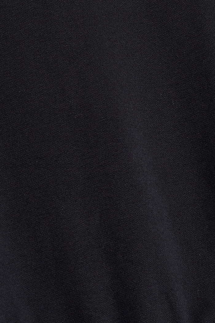 Robe au look superposé en coton biologique, BLACK, detail image number 4
