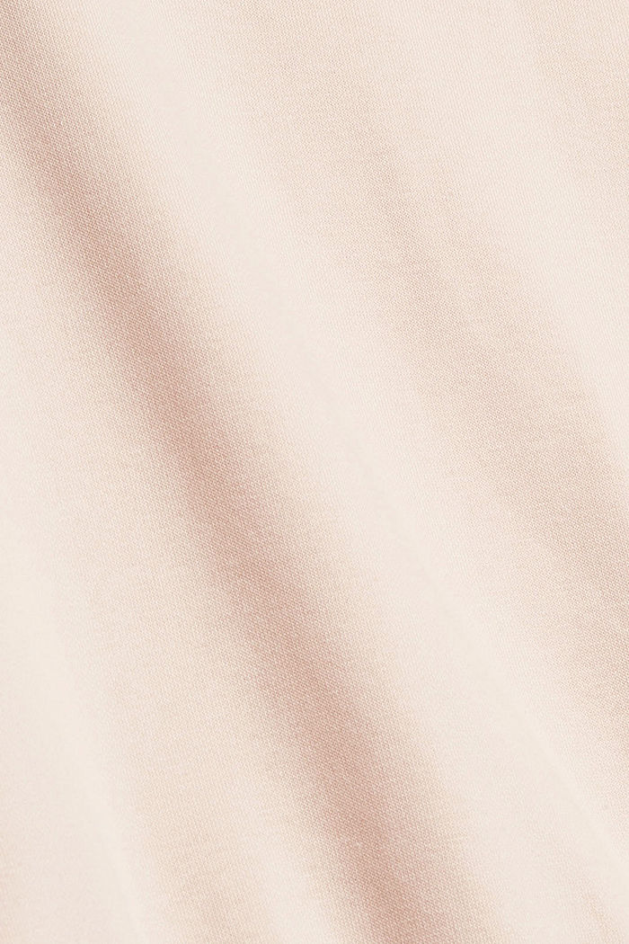 Robe au look superposé en coton biologique, DUSTY NUDE COLORWAY, detail image number 4