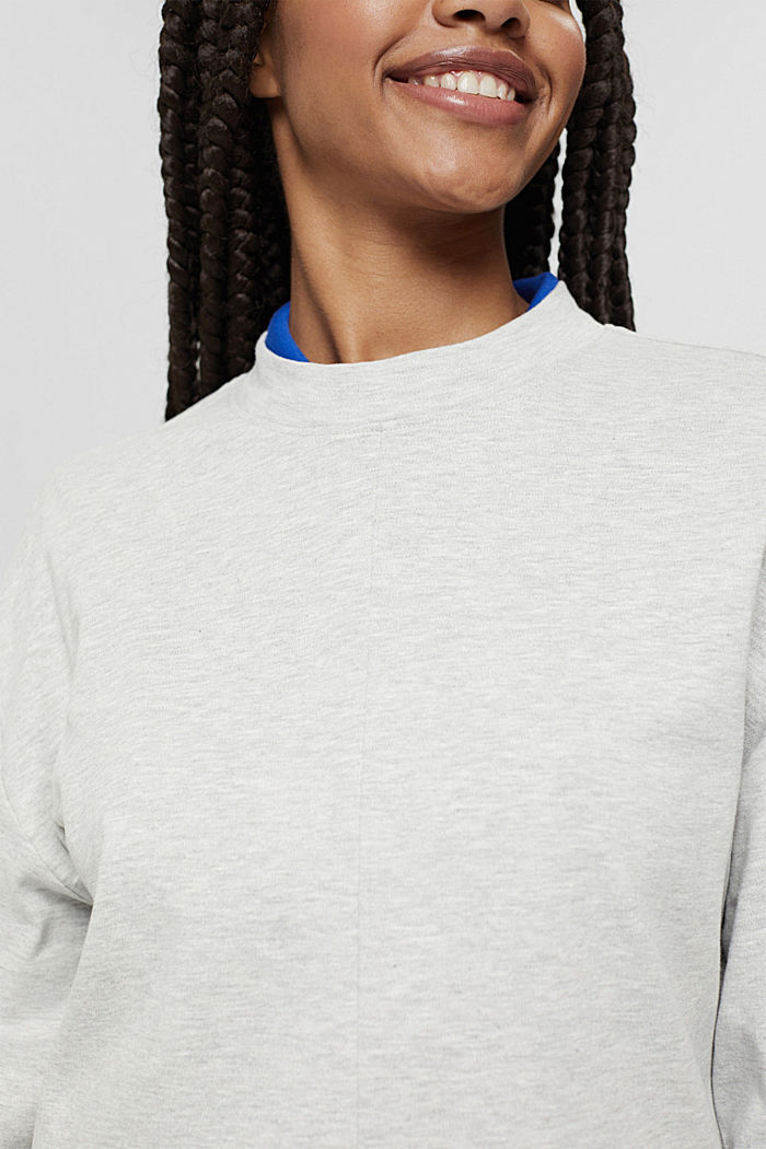 Blended cotton sweatshirt, LIGHT GREY, detail image number 2