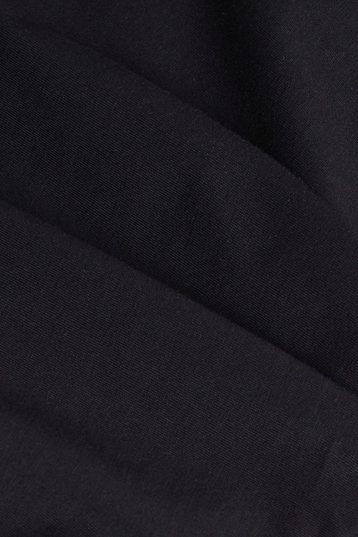 T-shirt orné d’une petit imprimé, coton biologique, BLACK, detail image number 4