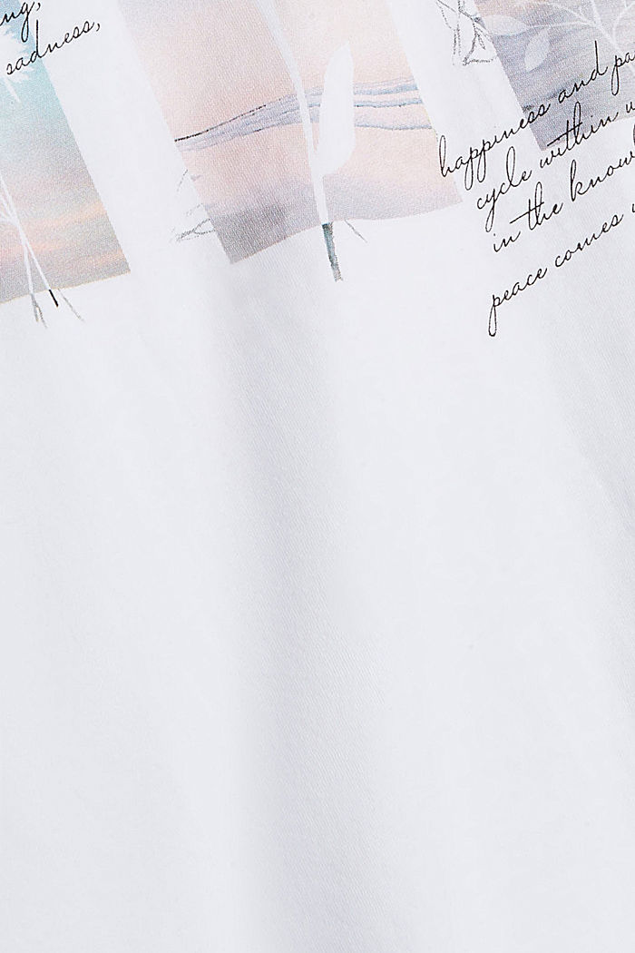 Camiseta con estampado artístico, WHITE, detail image number 4