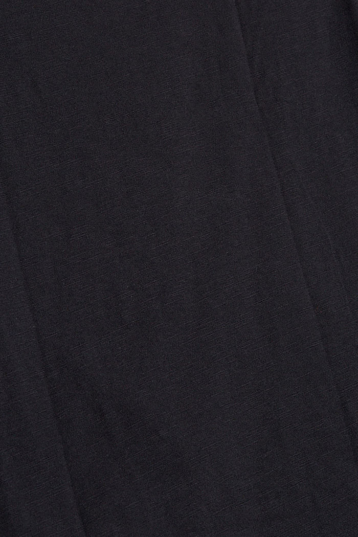 Top with 3/4-length sleeves and print, BLACK, detail image number 4