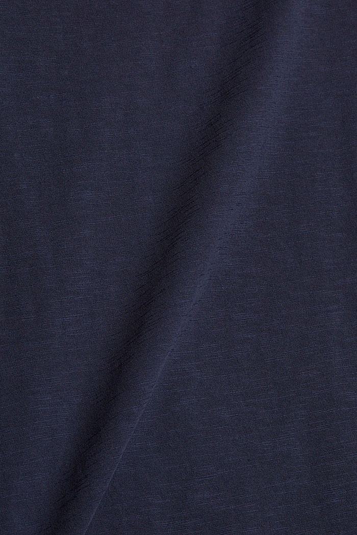 T-shirt met opengewerkte kant, NAVY, detail image number 4