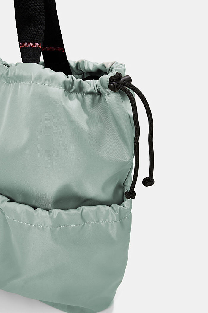Sports bag with drawstring ties, DUSTY GREEN, detail image number 3