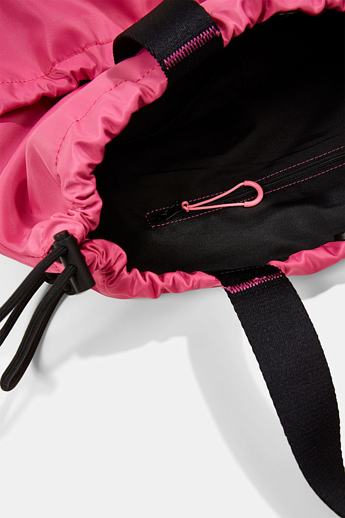 Sports bag with drawstring ties, PINK FUCHSIA, detail image number 4
