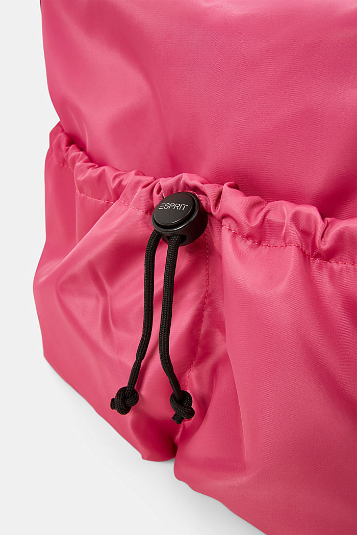 Sports bag with drawstring ties, PINK FUCHSIA, detail image number 3