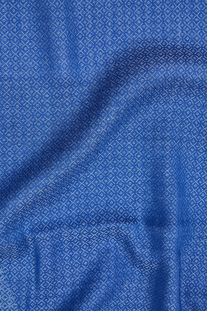 Gemusterter Schal, LENZING™ ECOVERO™, BRIGHT BLUE, detail image number 2