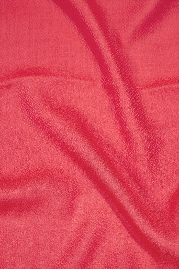 Sjaal met motief, LENZING™ ECOVERO™, PINK FUCHSIA, detail image number 2