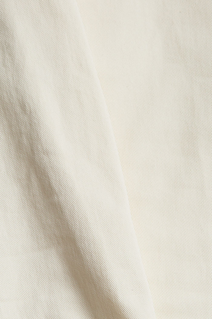 Pantaloni stretch con dettaglio con zip, OFF WHITE, detail image number 4