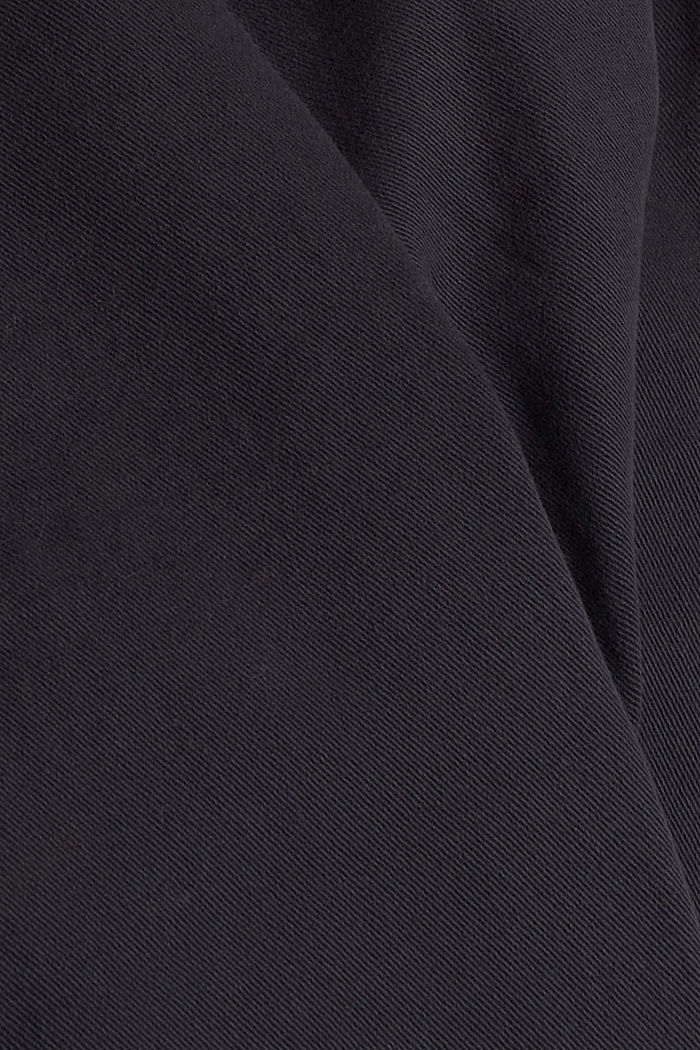 Pantalón con componente elástico y detalle de cremallera, NAVY, detail image number 4