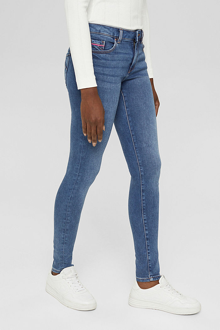 Jeans elasticizzati con LENZING™ ECOVERO™, BLUE MEDIUM WASHED, detail image number 0