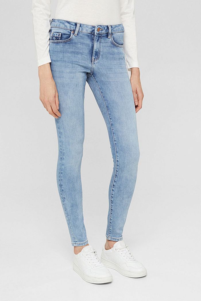 Jeans elasticizzati con LENZING™ ECOVERO™, BLUE LIGHT WASHED, detail image number 0