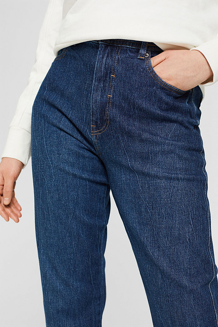 Jeans con gamba dritta, BLUE DARK WASHED, detail image number 2