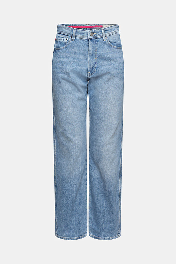 Jeans mit geradem Bein, BLUE LIGHT WASHED, detail image number 7