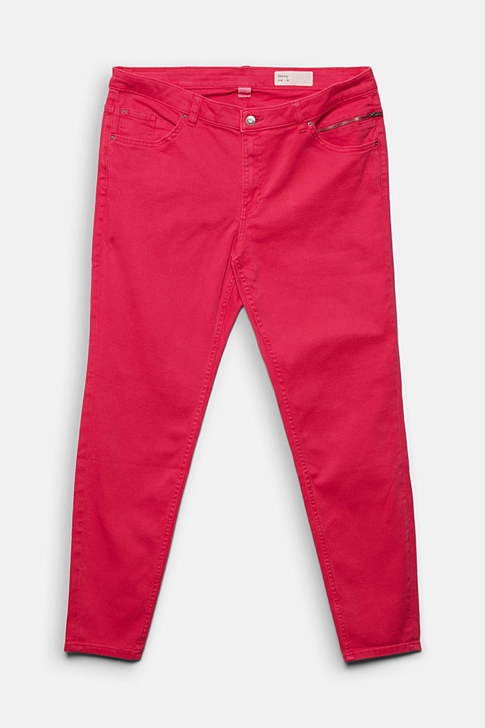 Pants woven high rise skinny, PINK FUCHSIA, detail image number 0