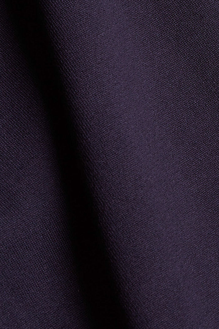 Gebreide jurk met knoopsluiting, NAVY, detail image number 4