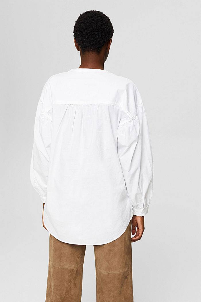 Camisa en 100 % algodón, WHITE, detail image number 3