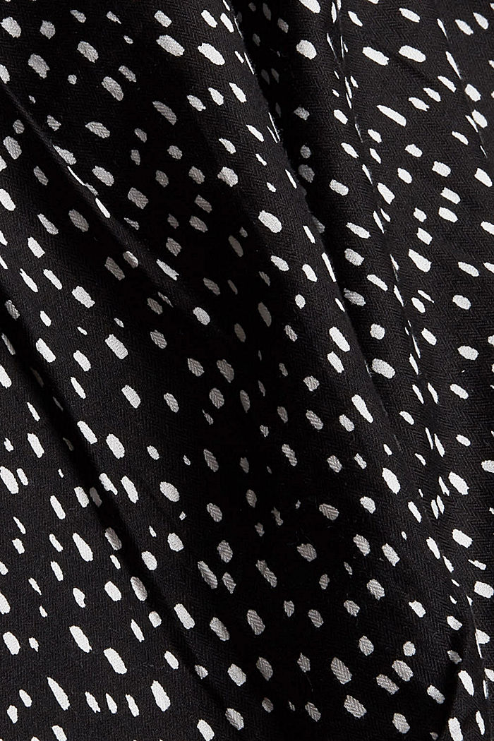 Blusa estampada con bordado, BLACK, detail image number 4