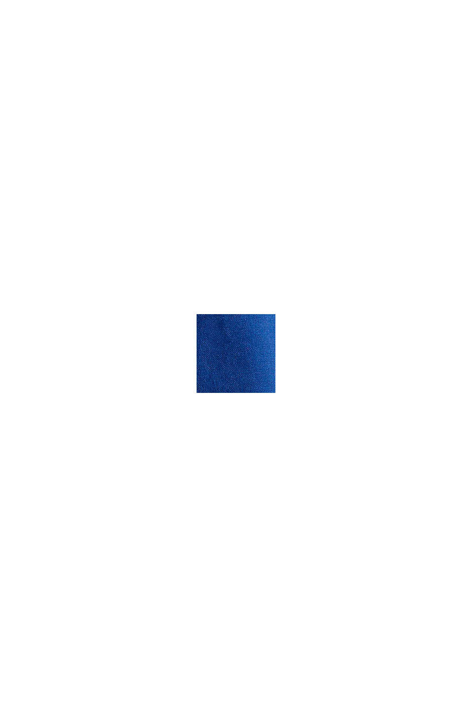 Gerecycled: gewatteerde mantel met rits, BRIGHT BLUE, swatch