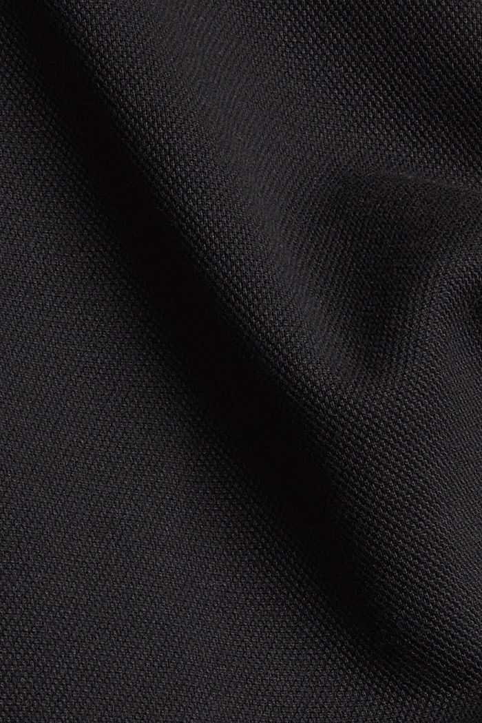 Ongevoerde oversized mantel, BLACK, detail image number 4