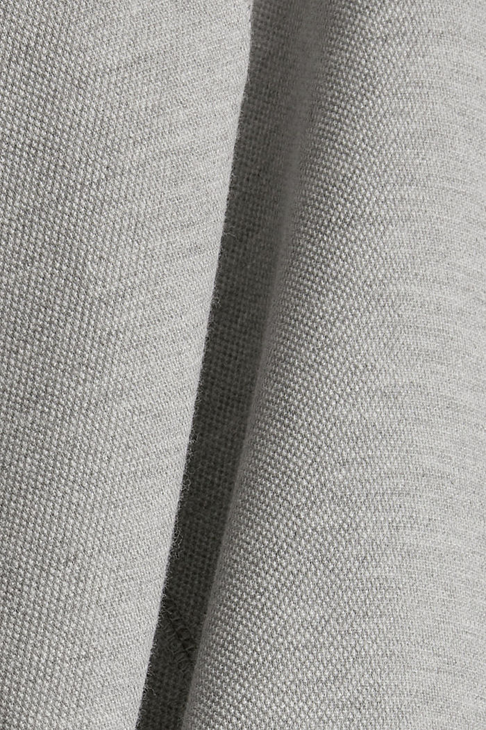 Ungefütterter Oversize Mantel, LIGHT GREY, detail image number 4