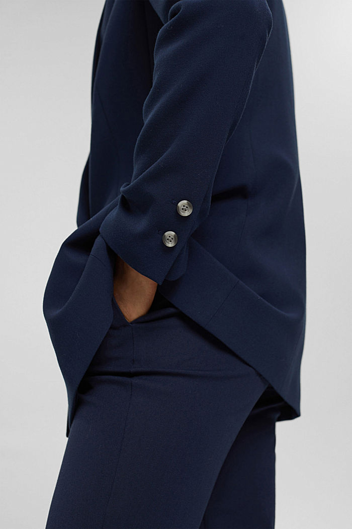 Relaxed double-breasted blazer, NAVY, detail image number 2