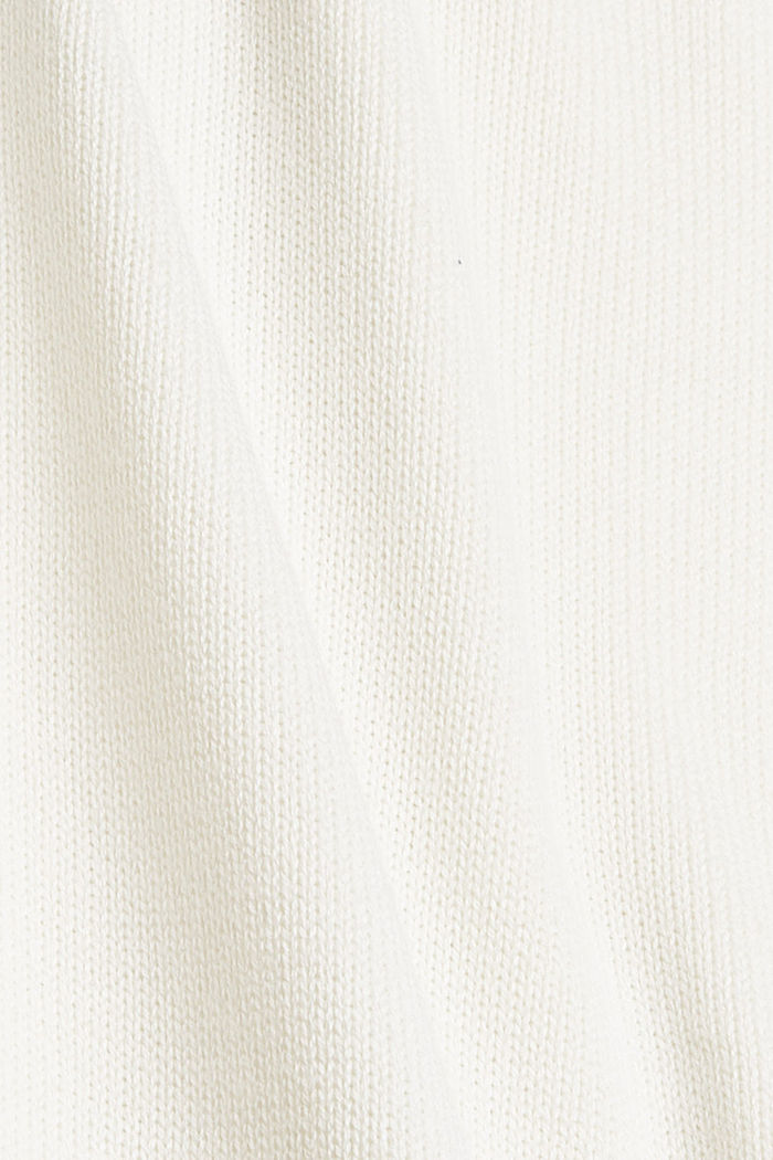 Knitted jumper with slits, OFF WHITE, detail image number 4