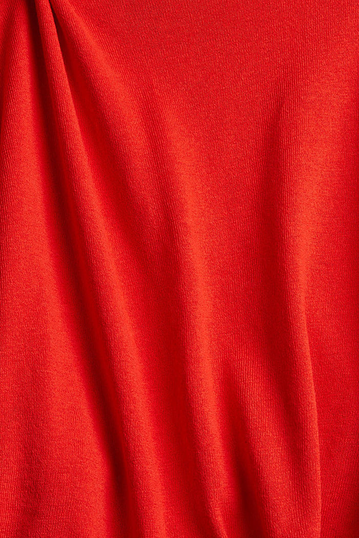 Sweaters cardigan loose, ORANGE RED, detail image number 4