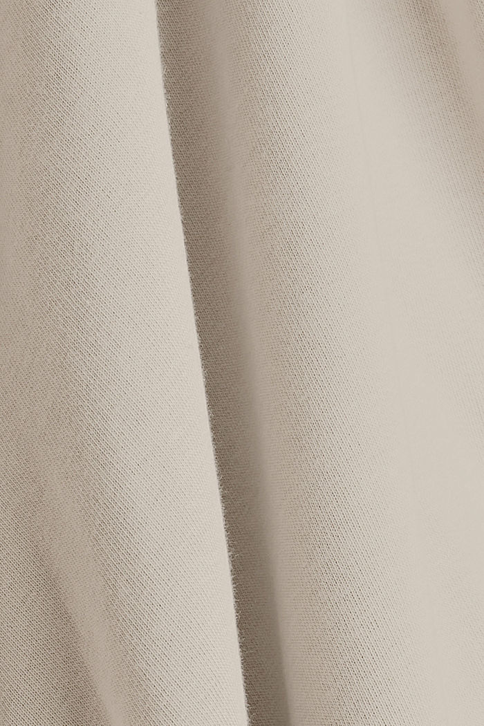 Sweat-shirt en coton mélangé, LIGHT TAUPE, detail image number 4