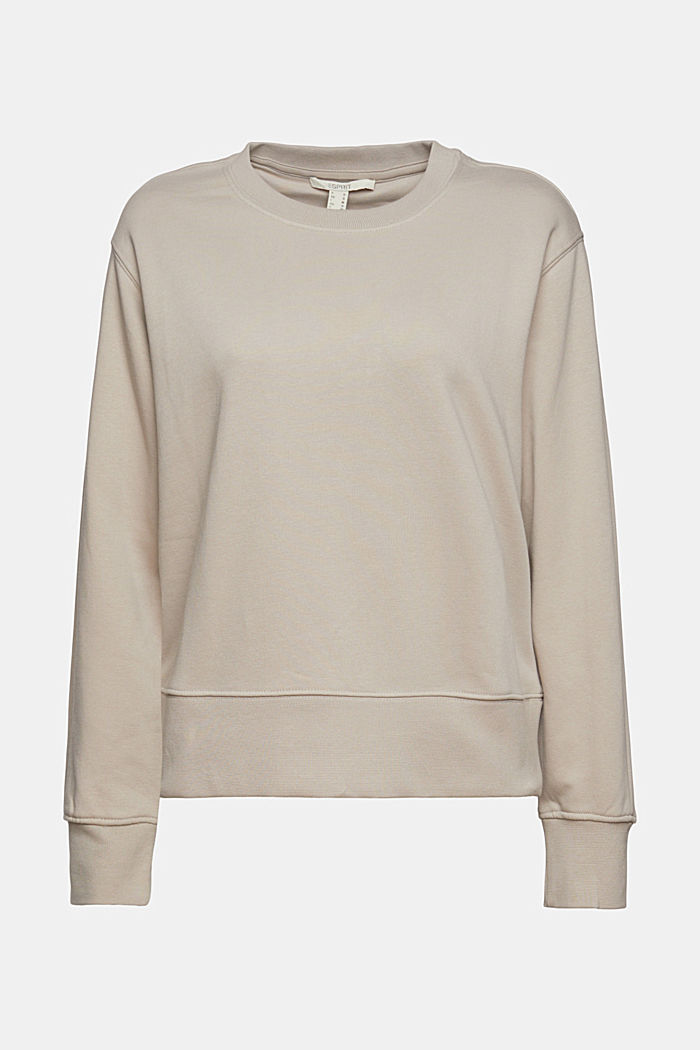 Blended cotton sweatshirt, LIGHT TAUPE, detail image number 6