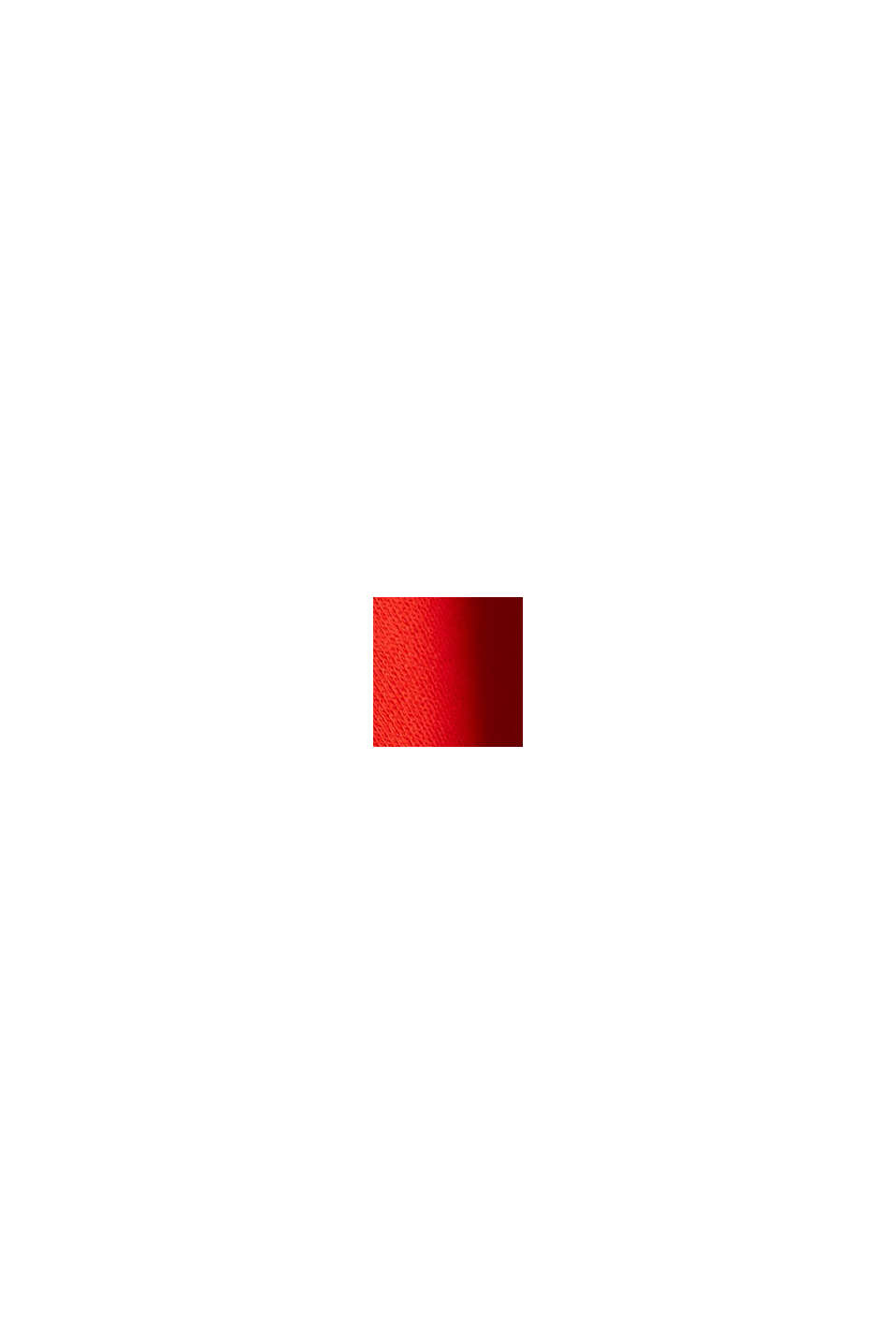 Huvtröja med kontrastfärgad snörning, ORANGE RED, swatch