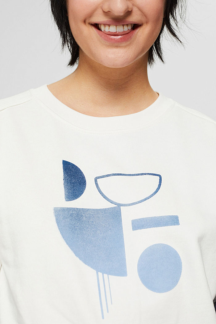 Sweater mit grafischem Print, OFF WHITE, detail image number 2