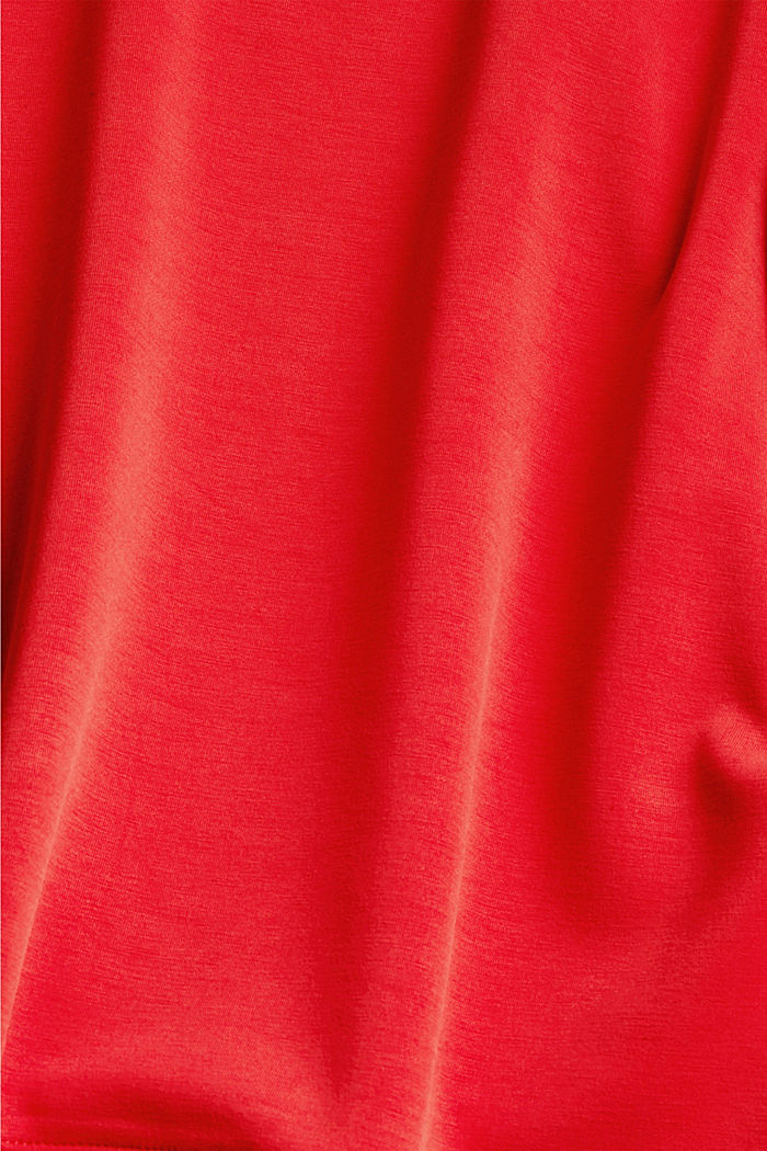Mit TENCEL™: Sweatshirt mit Seitenschlitzen, ORANGE RED, detail image number 4