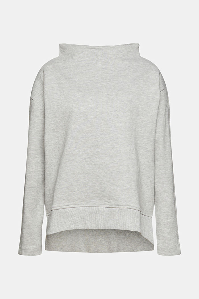 Jumper with a volcano collar, LIGHT GREY, overview