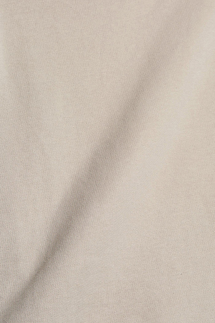 Sweatshirt in 100% cotton, LIGHT TAUPE, detail image number 4