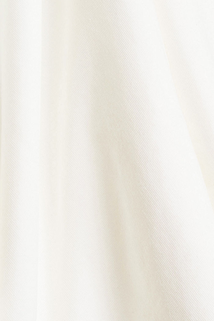 Sweat à capuche à logo brodé, coton mélangé, OFF WHITE, detail image number 4