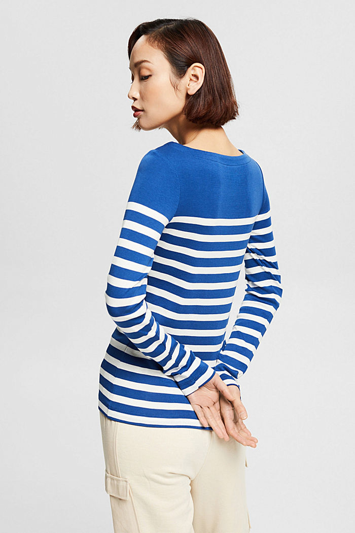 Long sleeve top made of 100% organic cotton, BRIGHT BLUE, detail image number 3
