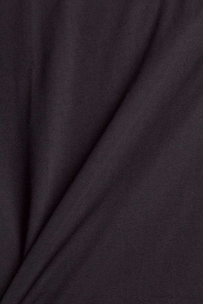 T-shirt basique en coton biologique, BLACK, detail image number 4
