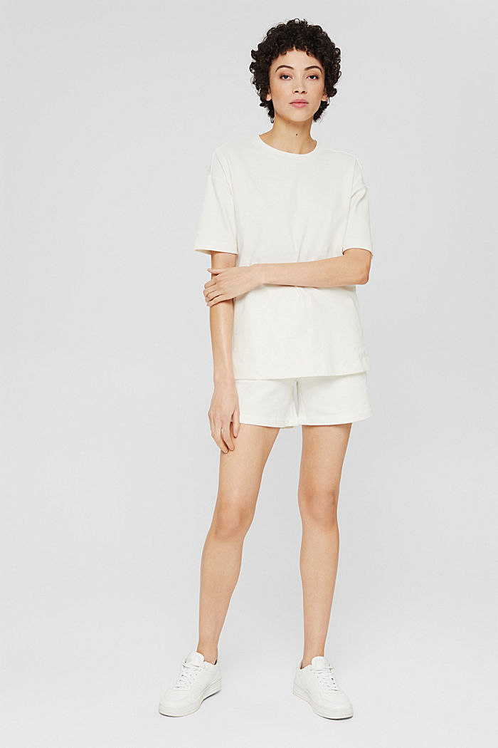 Oversized cotton T-shirt, OFF WHITE, detail image number 6