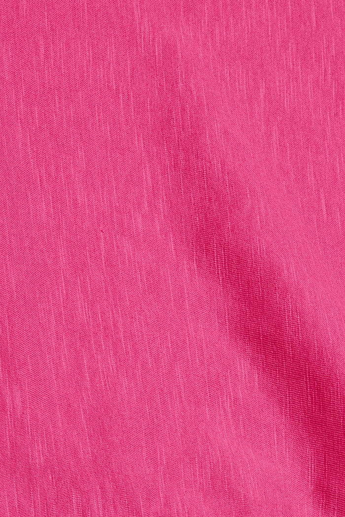 Long sleeve top with a pocket, organic cotton blend, PINK FUCHSIA, detail image number 4