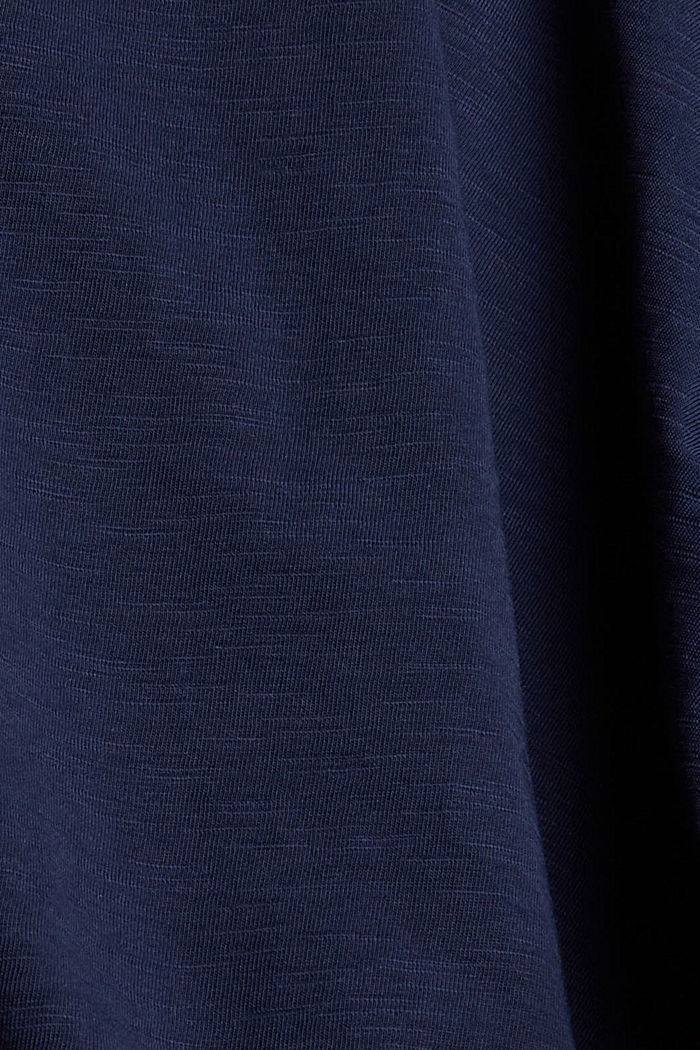 Long sleeve top made of 100% organic cotton, NAVY, detail image number 4