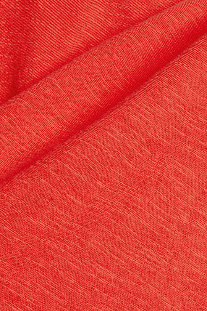 Maglia a manica lunga in 100% cotone biologico, ORANGE RED, detail image number 4