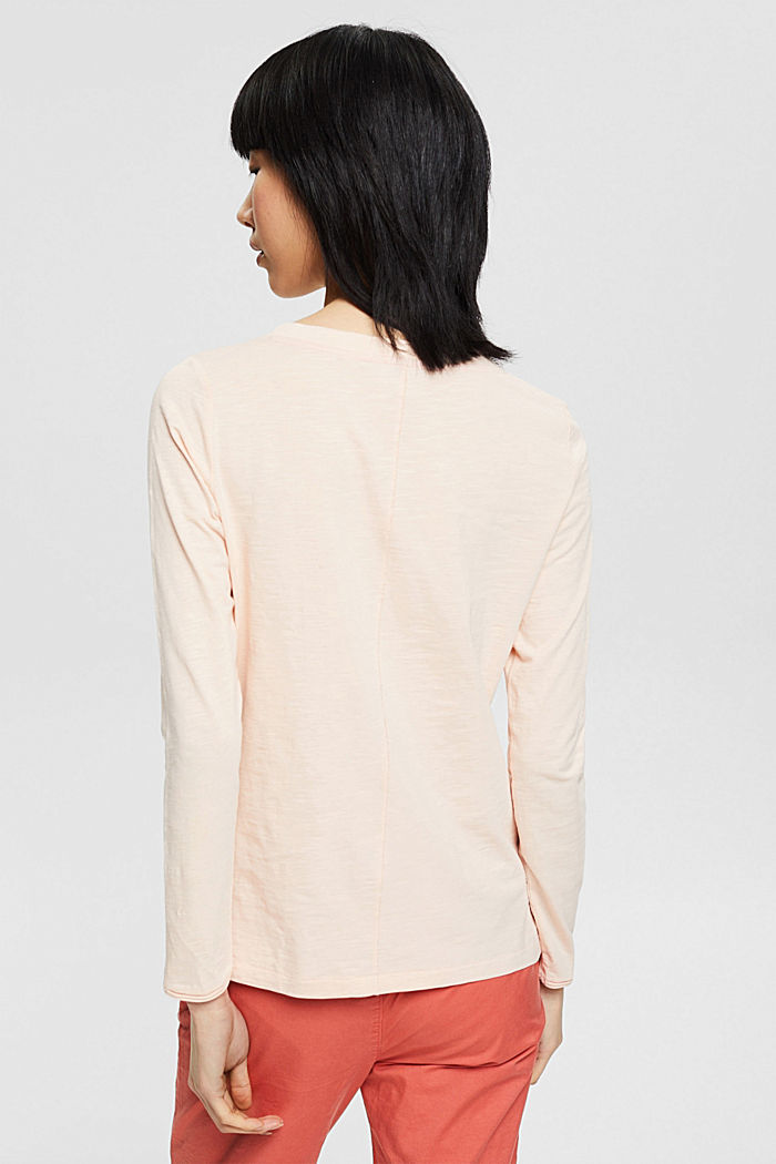 Long sleeve top made of 100% organic cotton, NUDE, detail image number 3