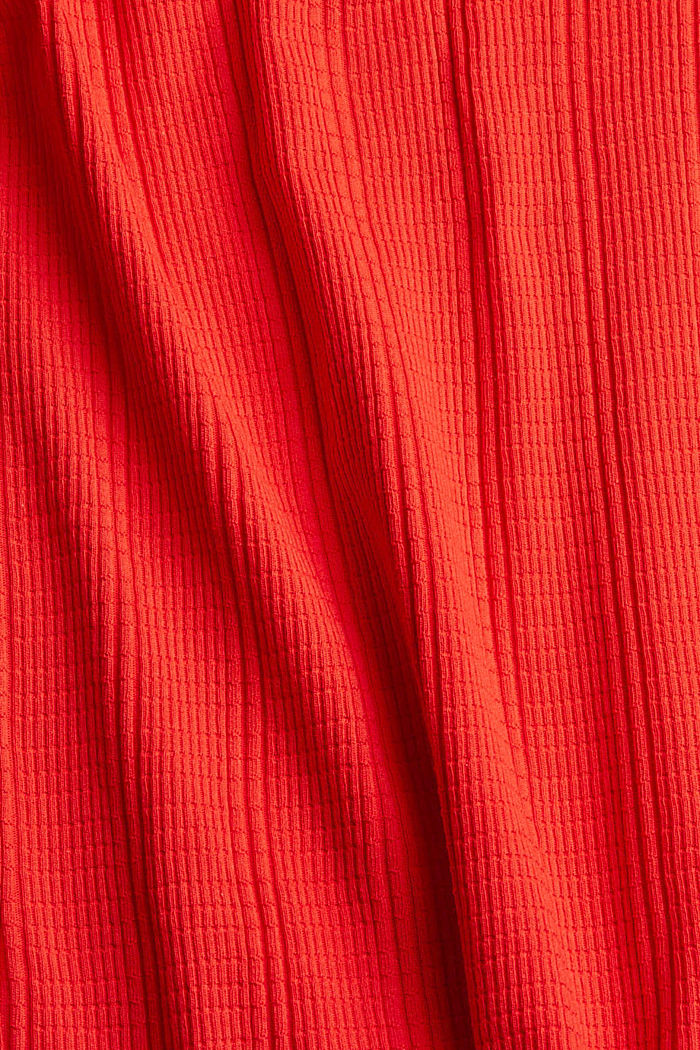 T-Shirts slim, ORANGE RED, detail image number 4